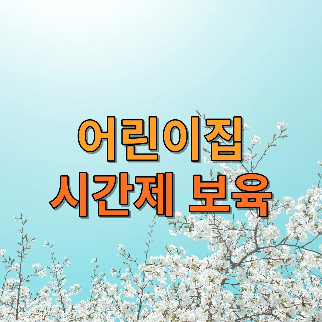 어린이집 시간제 보육